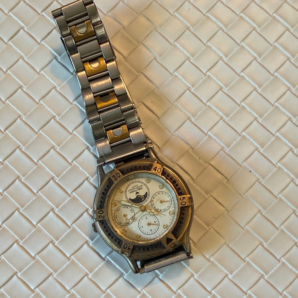Vintage Waltham by Elgin Two-Tone Stainless Steel Watch